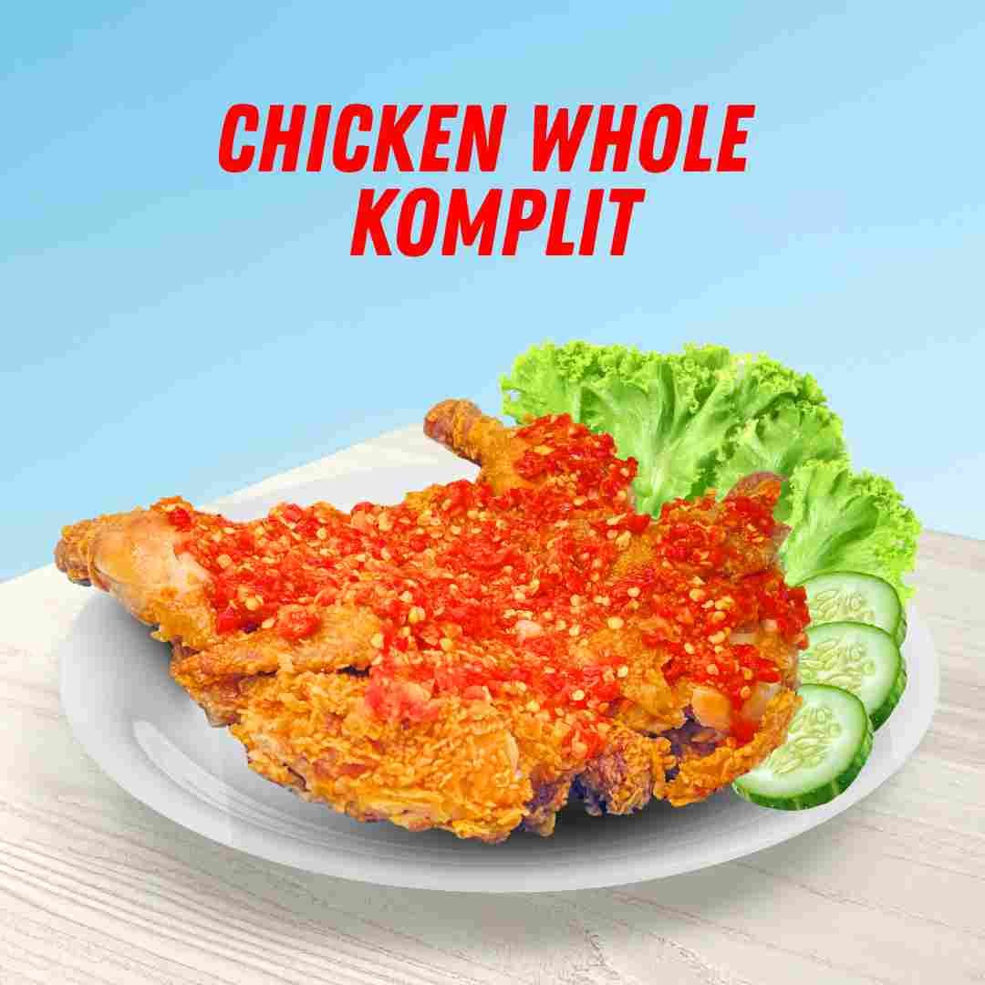 Whole Chicken Komplit (Sambal & Sayur)